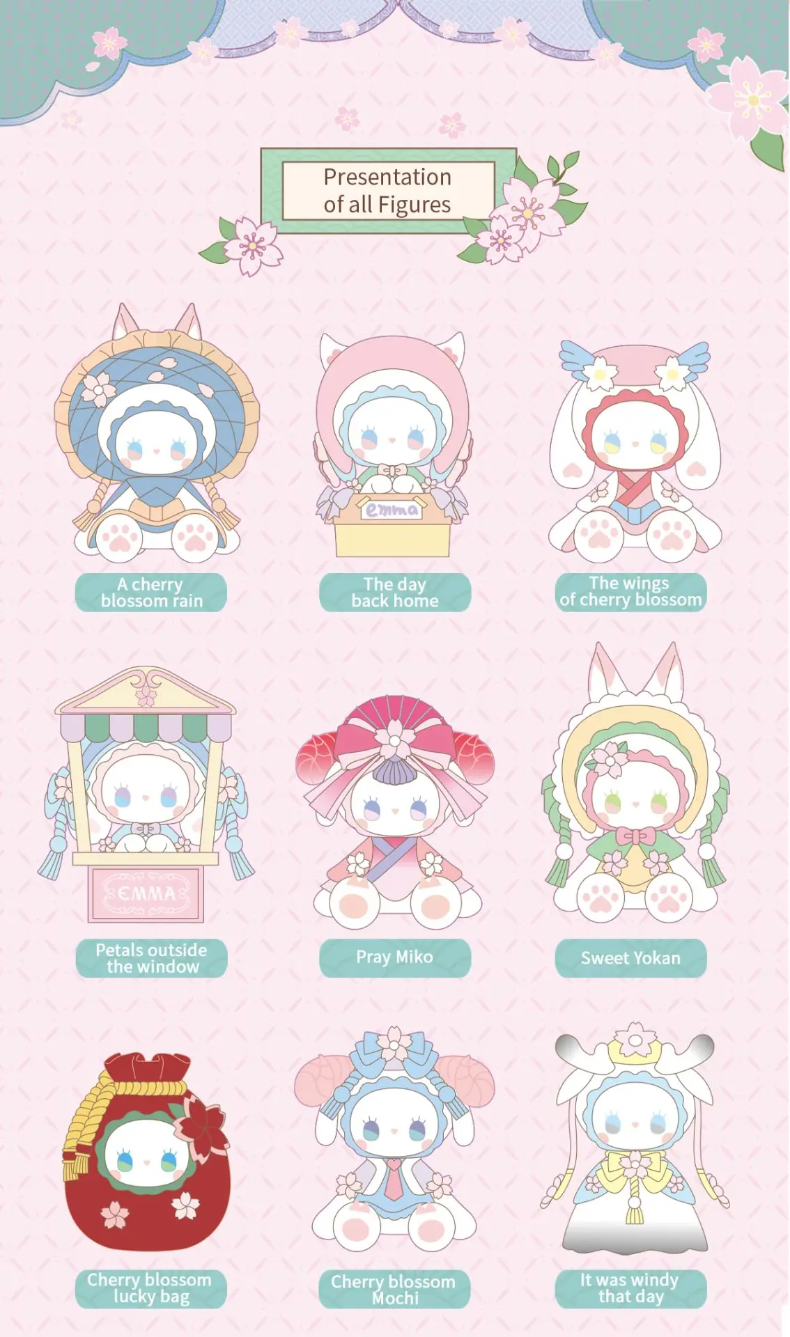 EMMA Secret forest Cherry Blossom Party Series Blind Box 14 format,webp