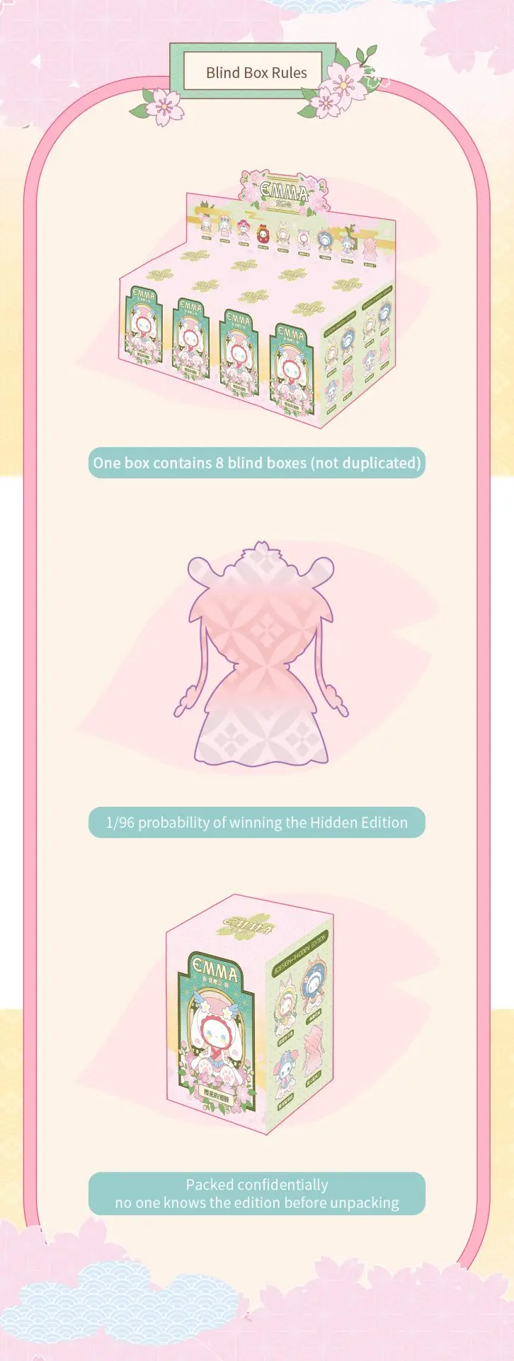 EMMA Secret forest Cherry Blossom Party Series Blind Box 16 format,webp