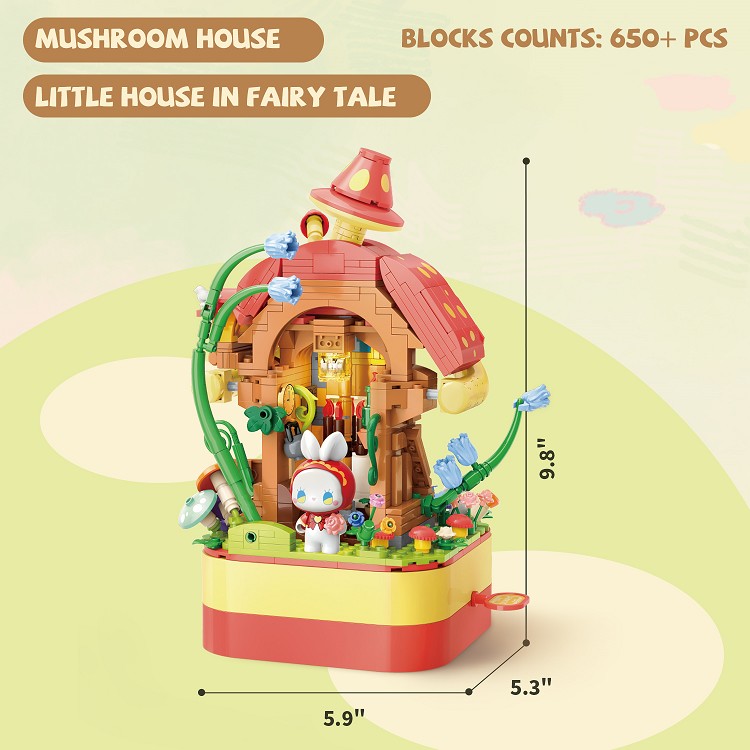 EMMA Mushroom House Building Blocks 10 width=800