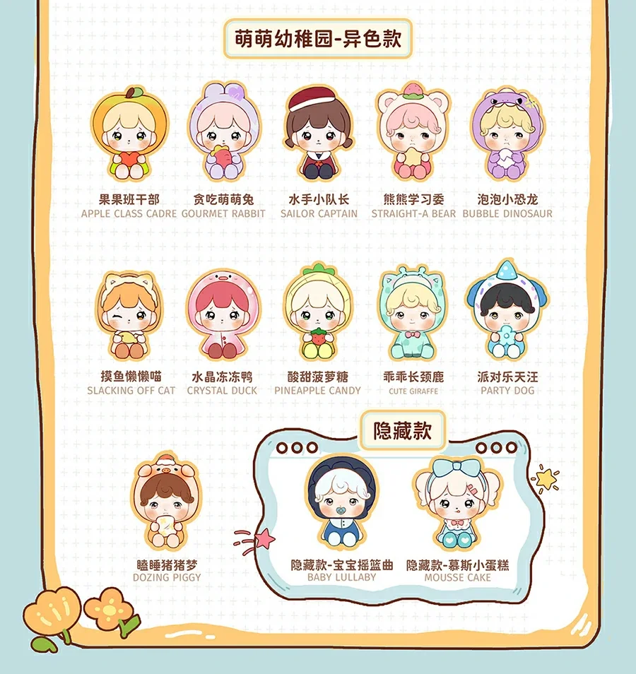 Annabelle & Mee Mee Moe Kindergarten Series blind box 9 format,webp