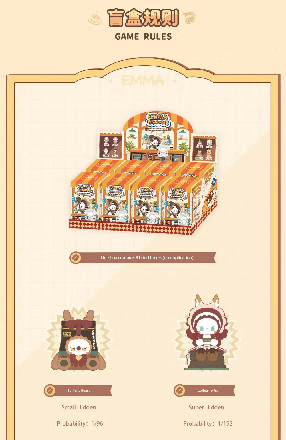 Emma Secret Forest Coffee shop series blind box 77 format,webp