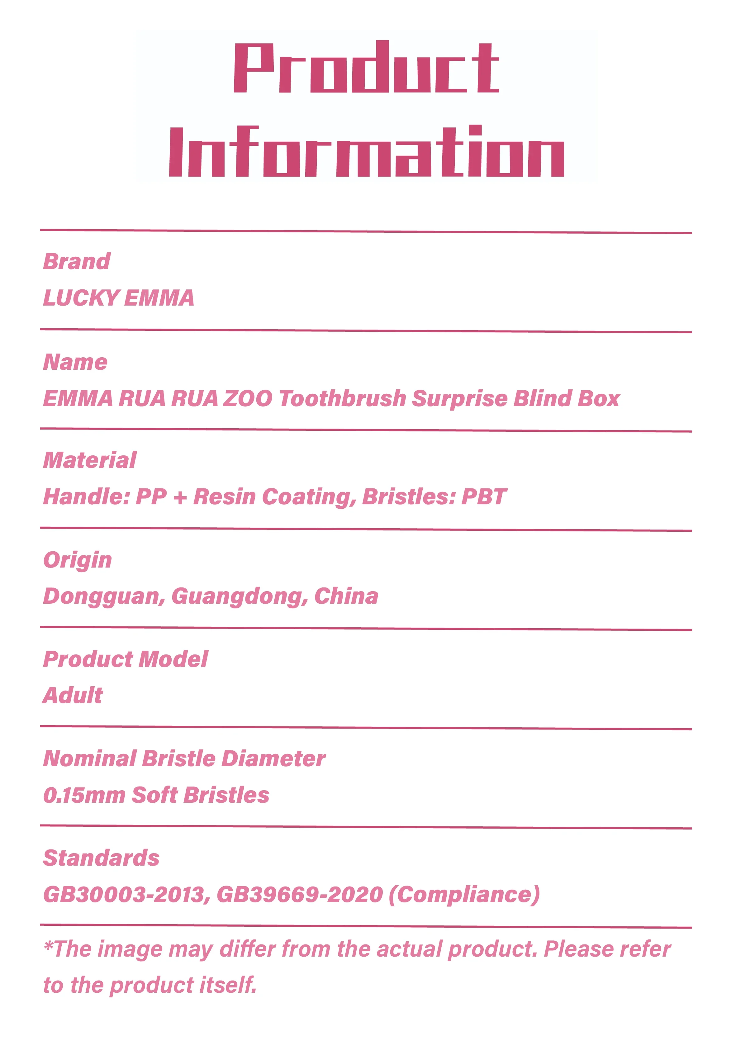EMMA toothbrush blind boxes 52 format,webp