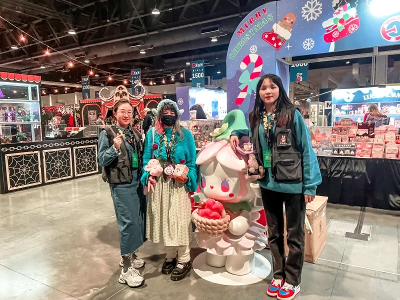 Lucky EMMA Exhibits at The Expo at World Market Center DesignerCon in the USA 13 format,webp