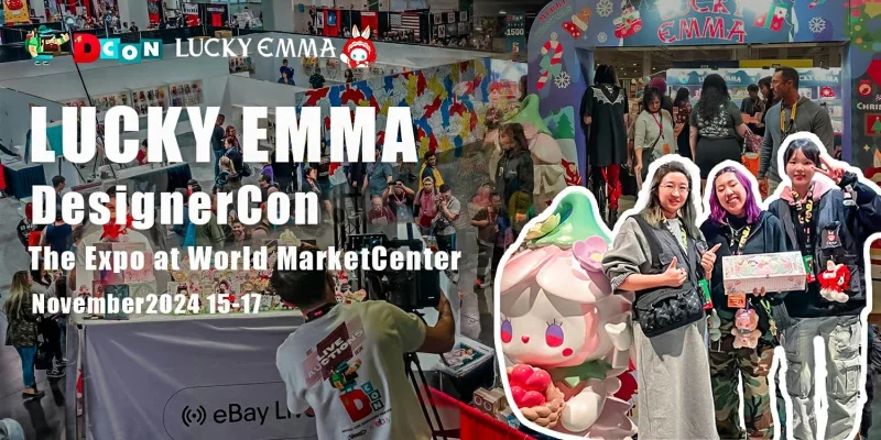 Lucky EMMA Exhibits at The Expo at World Market Center DesignerCon in the USA1