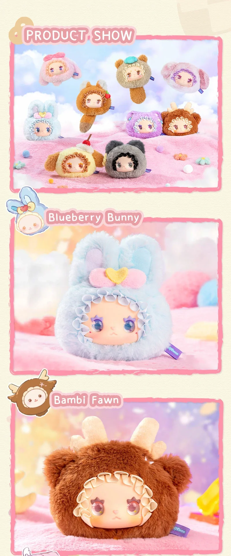 RUA RUA ZOO Vinyl Face Plush Keychain blind box wholesale 31 format,webp