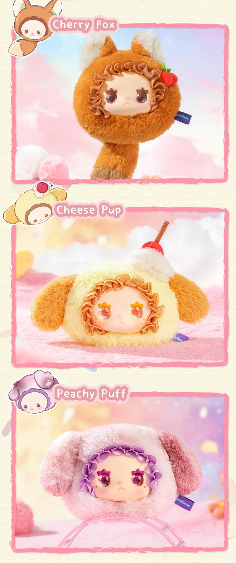 RUA RUA ZOO Vinyl Face Plush Keychain blind box wholesale 33 format,webp