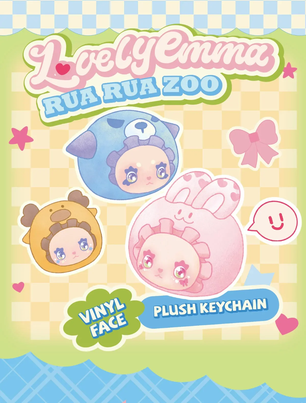 RUA RUA ZOO Vinyl Face Plush Keychain blind box 35 format,webp