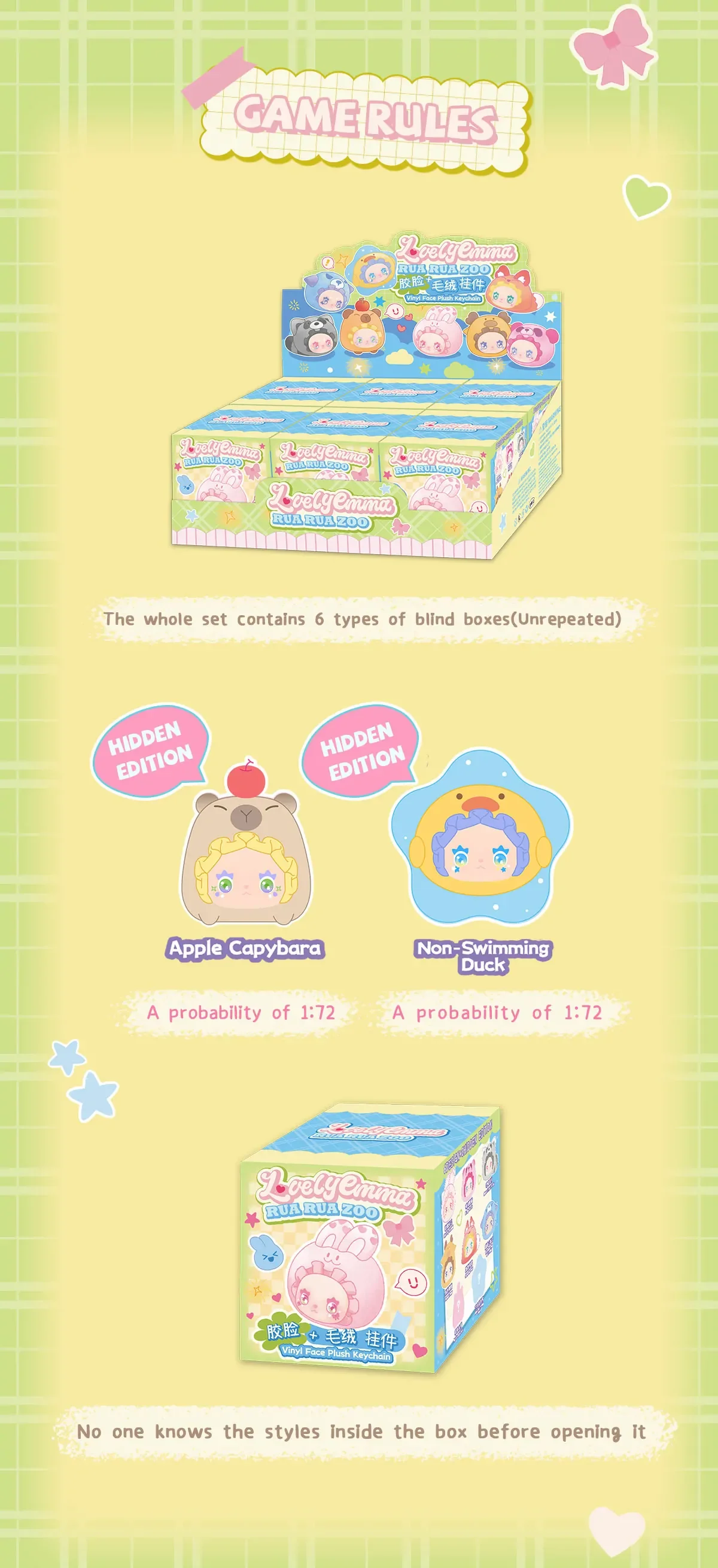 RUA RUA ZOO Vinyl Face Plush Keychain blind box 38 format,webp