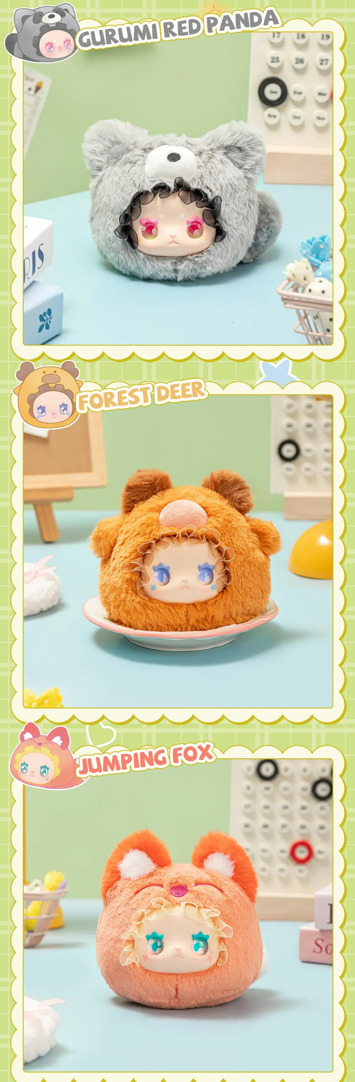 RUA RUA ZOO Vinyl Face Plush Keychain blind box 39 format,webp