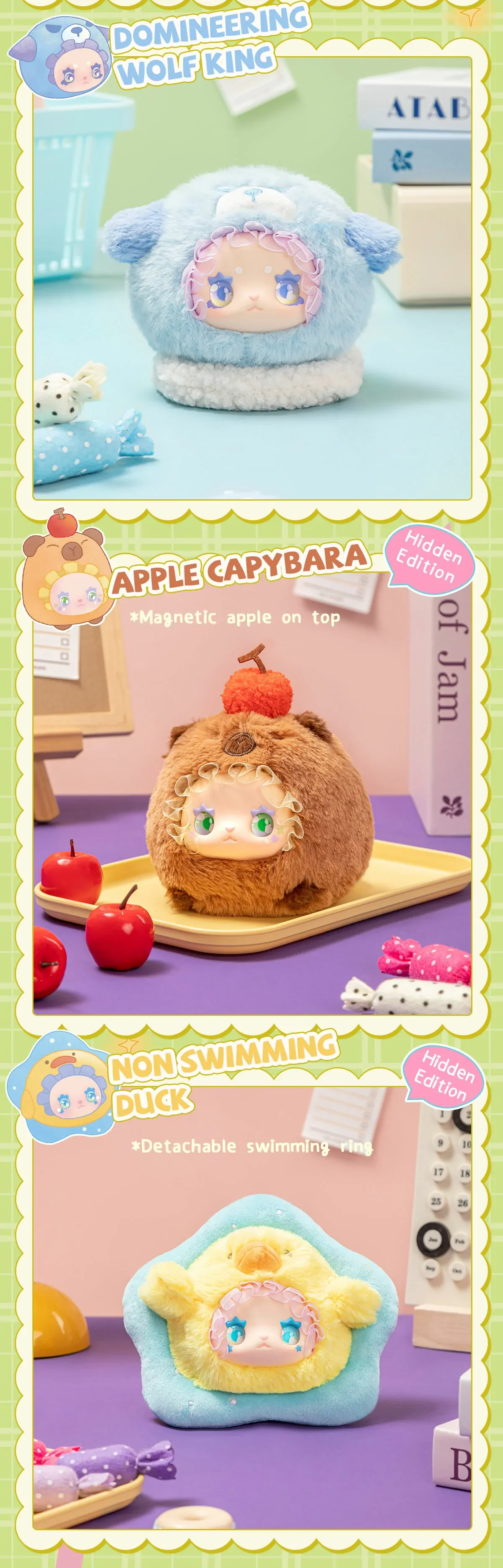 RUA RUA ZOO Vinyl Face Plush Keychain blind box 41 format,webp