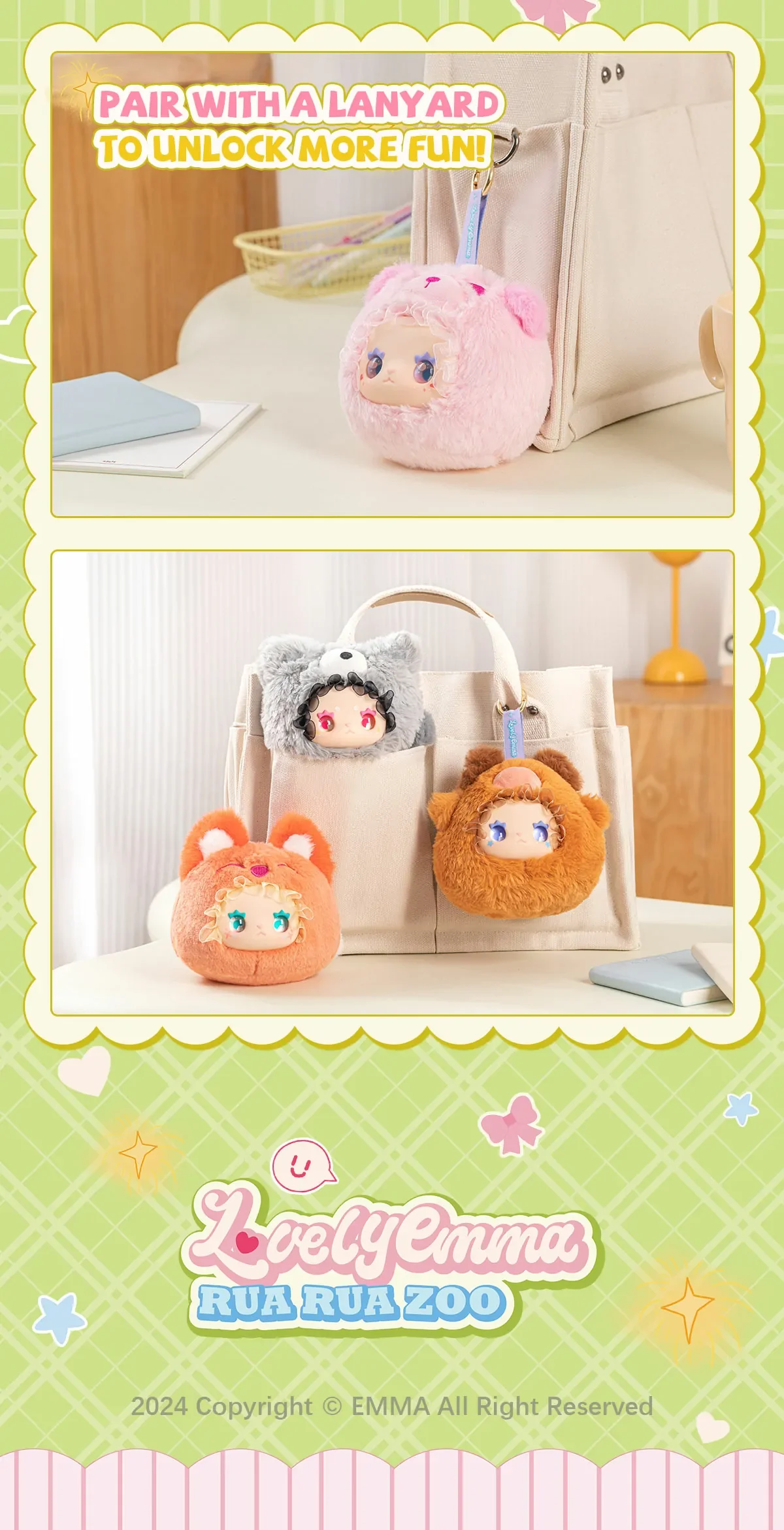 RUA RUA ZOO Vinyl Face Plush Keychain blind box 43 format,webp