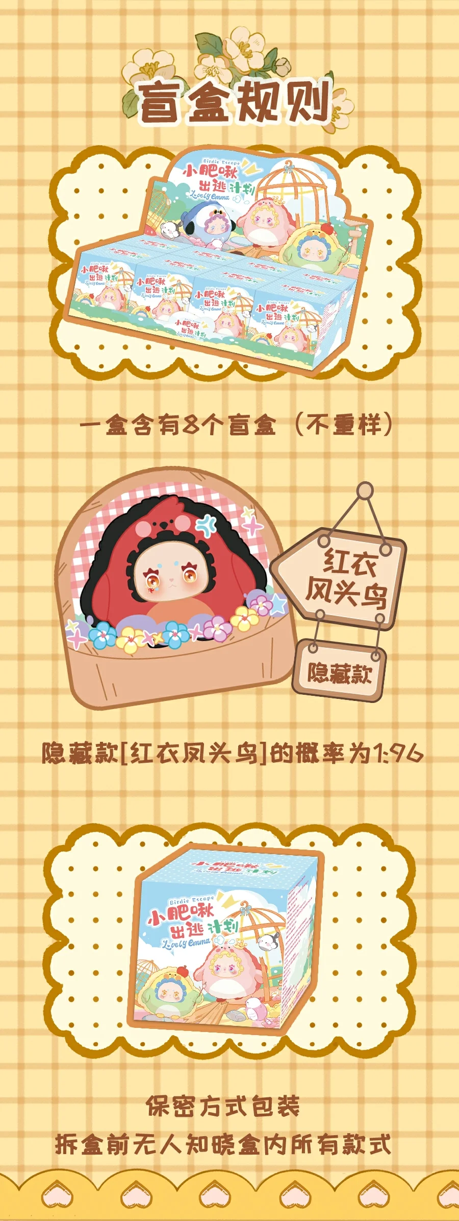 Lovely Emma Birdie Escape Series Blind Box 30 format,webp